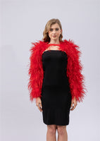 ostrich feather long sleeve for party wedding luxurious arm glove  with belt free shipping