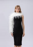 ostrich feather long single sleeve for party wedding luxurious arm glove elegant free shipping