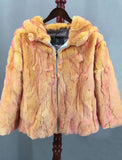 real rex rabbit coat with hood woman casual 2023 Autumn winter coat furry - LVCOMEFF