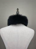 natural fox fur rex rabbit fur scarf 2023 furry classic short collar