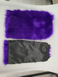 faux fur leg warmer 2023 y2k furry Women Fuzzy Long Boot Cuff Covers pink - LVCOMEFF