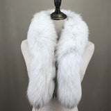 natural fox fur scarf 2023 furry classic Drawstring  fox tail