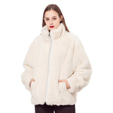 rex full pelt rex rabbit fur coat with lapel 210726
