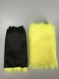 faux fur leg warmer 2023 y2k furry Women Fuzzy Long Boot Cuff Covers pink - LVCOMEFF