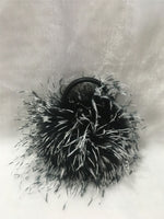 natural ostrich feather mini handbag 210715 furry flufffy