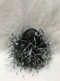 natural ostrich feather mini handbag 210715 furry flufffy