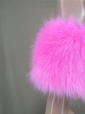 Women's mini Fur Leg Warmers Fuzzy short Boot Cuff Covers 2023 Y2K pink - LVCOMEFF