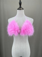 faux fur  bikini 2023 furry sexy free size plus size fuffy