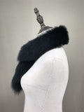 natural fox fur rex rabbit fur scarf 2023 furry classic short collar
