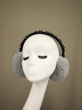 real rex rabbit earmuffs 2023 furry earflap ear warmer - LVCOMEFF