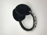 real rex rabbit earmuffs 2023 furry earflap ear warmer - LVCOMEFF