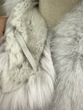 natural fox fur rex rabbit fur scarf 2023 furry classic short collar