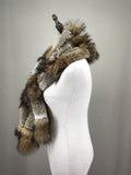 real rex rabbit fur raccoon  fur fox fur scarf 2023 furry classic