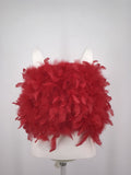 real turkey feather tube top with flower 2023 Bandeau Bralette Mini  for party - LVCOMEFF