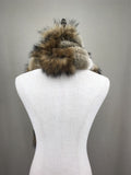 real rex rabbit fur raccoon  fur fox fur scarf 2023 furry classic