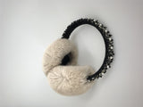 real rex rabbit earmuffs 2023 furry earflap ear warmer - LVCOMEFF