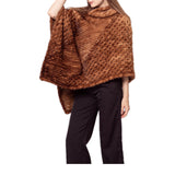 knitted mink fur pullover 210719