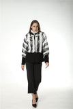 striped real rex rabbit coat with wool 100% hem 220612 patchwork 2023 luxury
