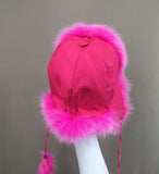 real fox fur trapper hat Aviator Fur Ushanka Eskimo Russian Bomber Hat 2023