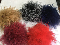 natural ostrich feather mini handbag 210715 furry flufffy