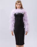 ostrich feather long sleeve for party wedding luxurious arm glove  elegant scarf free shipping