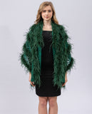 ostrich feather shawl lace cape luxurious for party wedding elegant furry free shipping