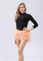 ostrich feather hot pants shorts mini furry  free shipping