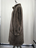 faux fur coat long style  furry casual thick warm fur  2023 Autumn winter coat free shipping