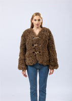 real lamb fur coat furry elegant 2023 Autumn Winter woman free shipping