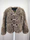 real lamb fur coat furry elegant 2023 Autumn Winter woman free shipping