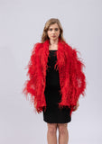 ostrich feather shawl lace cape luxurious for party wedding elegant furry free shipping
