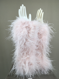 ostrich feather long sleeve for party wedding luxurious arm glove cuffs elegant free shipping