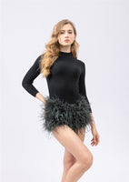 ostrich feather hot pants shorts mini furry  free shipping