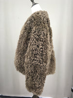 real lamb fur coat furry elegant 2023 Autumn Winter woman free shipping