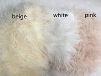 LVCOMEFF real ostrich fur breast wrap strapless crop top free shipping  210706-14