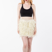 LVCOMEFF real  feather skirt  free shipping  210721-10