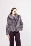 LVCOMEFF natural silver fox fur jacket plus size free shipping 210728