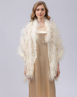 ostrich feather shawl lace cape luxurious for party wedding elegant furry free shipping