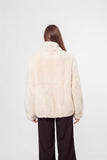 LVCOMEFF natural rex rabbit fur coat free shipping  210726