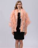 ostrich feather shawl lace cape luxurious for party wedding elegant furry free shipping