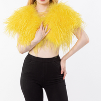 LVCOMEFF real ostrich fur vest bolero  free shipping  210721-1