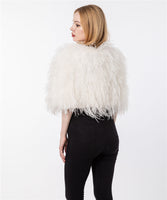 LVCOMEFF real ostrich fur shawl cape  free shipping  210721-2