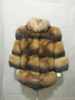 LVCOMEFF natural gold fox fur coat free shipping 210733