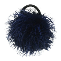 LVCOMEFF natural ostrich feather mini handbag free shipping