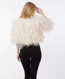 LVCOMEFF real ostrich fur jacket free shipping  210721-3