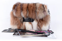 real fox fur handbag fluffy furry free shipping - eileenhou rabbit fox mink raccoon chinchilla   lady real  fur coat jacket