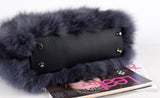 real fox fur handbag fluffy furry free shipping - eileenhou rabbit fox mink raccoon chinchilla   lady real  fur coat jacket