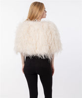 LVCOMEFF real ostrich fur jacket free shipping  210721-3