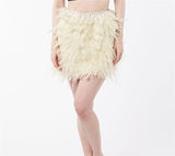 LVCOMEFF real  feather skirt  free shipping  210721-10